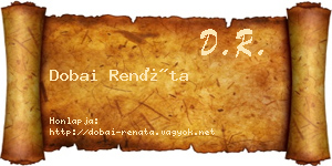 Dobai Renáta névjegykártya