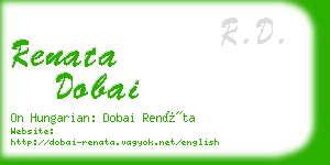 renata dobai business card